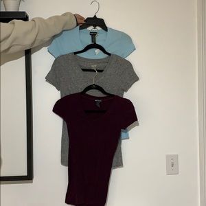 v neck T-shirt’s wet seal